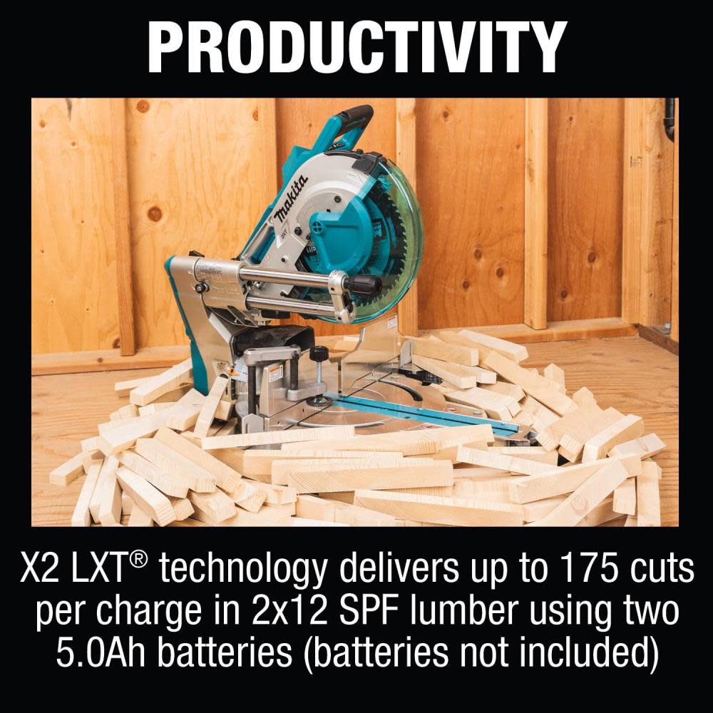 18V X2 LXT? Lithium-Ion (36V) Brushless Cordless 12 Dual-Bevel Sliding Compound Miter Saw， AWS? Capable and Laser， Tool Only