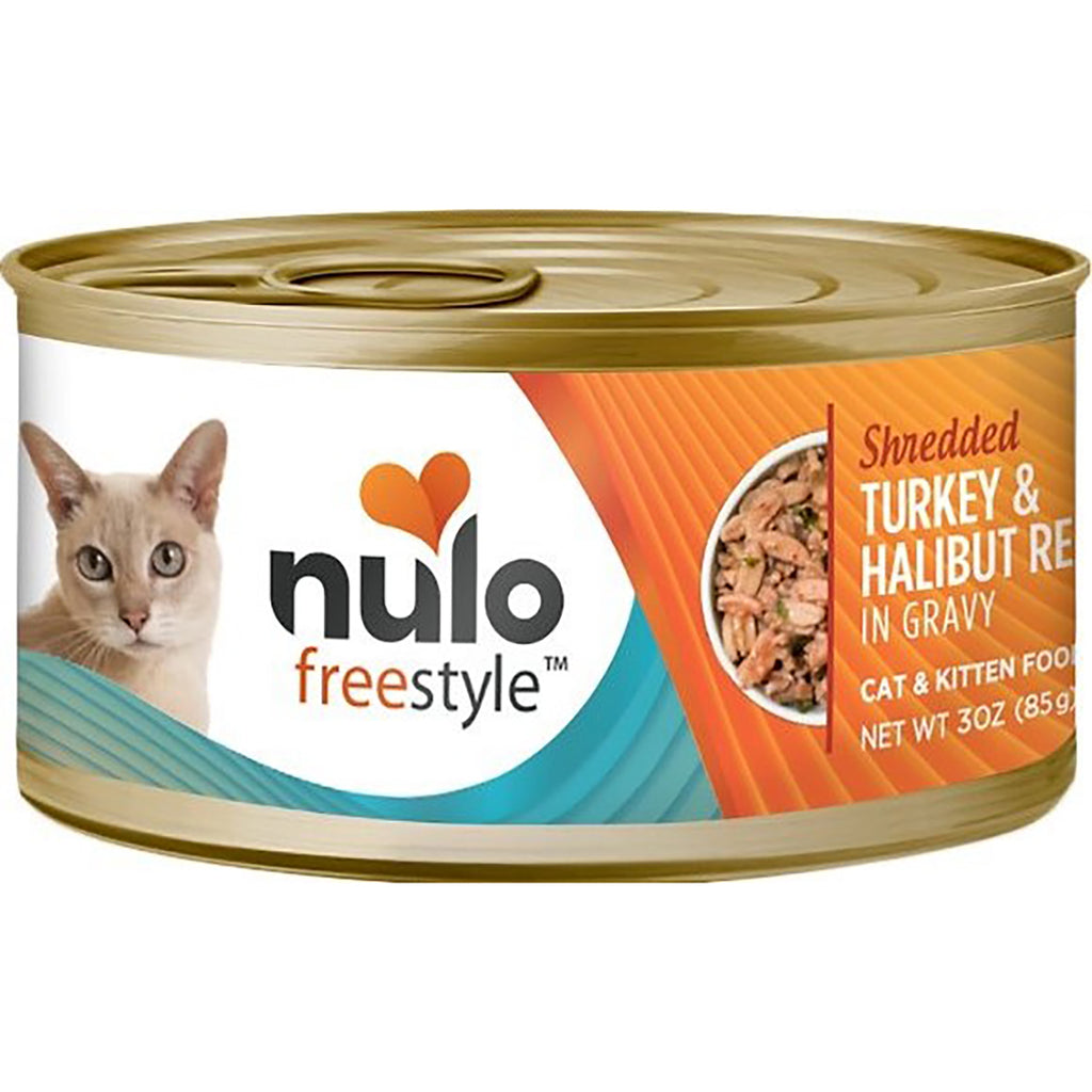 Nulo FreeStyle Shredded Turkey and Halibut Wet Canned Cat Food