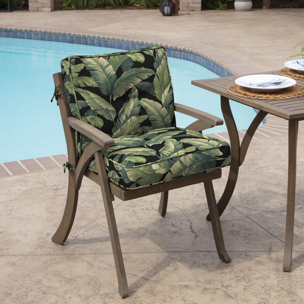 Arden Selections Plush PolyFill 20 x 21 in. Indulge Outdoor Dining Chair Cushion