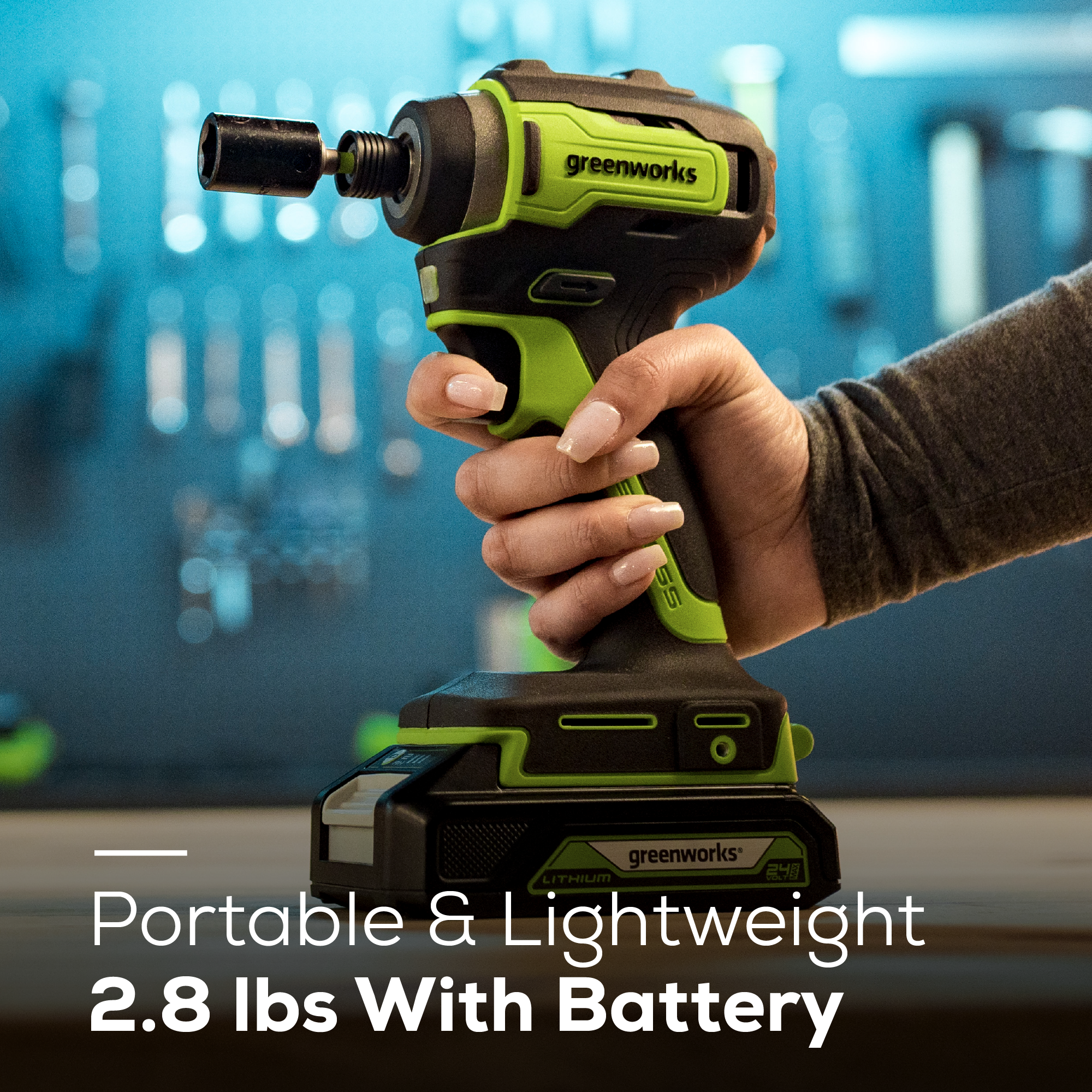 24V Cordless Battery Impact Driver (Tool Only)