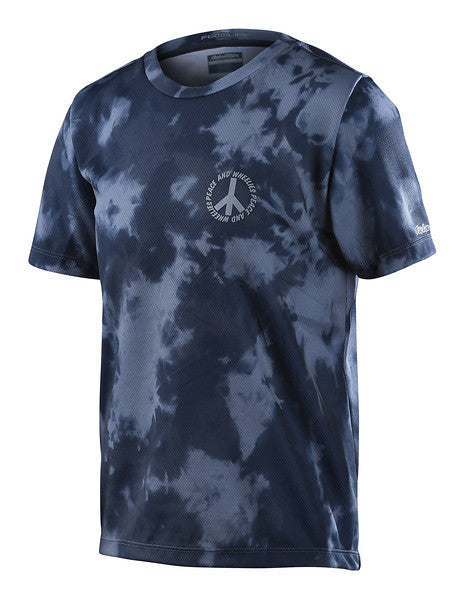 Troy Lee Designs Flowline Short Sleeve MTB Jersey - Youth - Plot - Charcoal