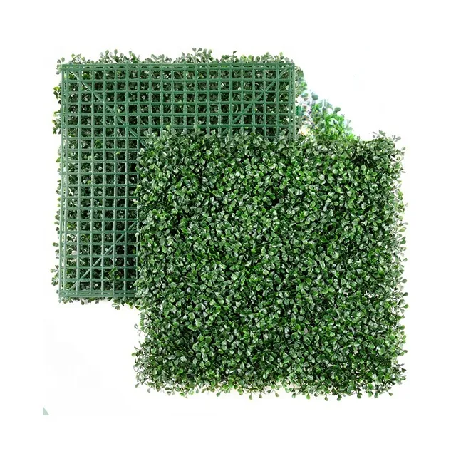 Fanxun Crafts Garden Supplies Decor Unti UV Boxwood Green Hedge Plant Panel