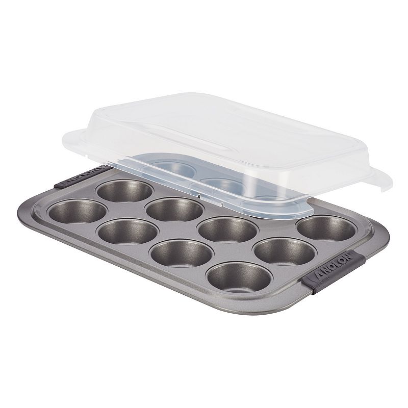 Anolon Advanced Nonstick Muffin Pan with Lid