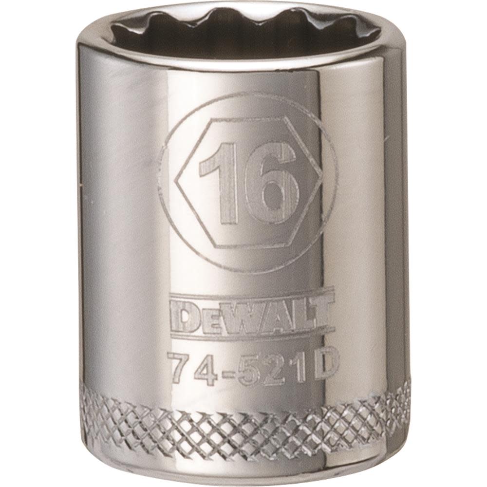 DEWALT Socket 12 Point 3/8 Drive 16MM