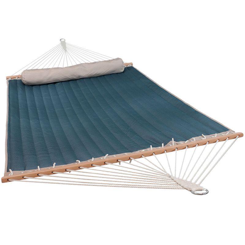 Sunnydaze 2-person Quilted Fabric Hammock With Pillow