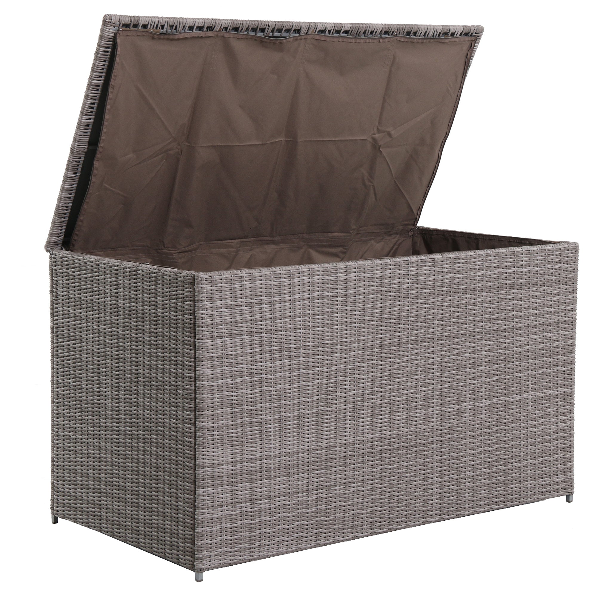 Royal Garden Webster 180-Gallon Wicker Outdoor Extra Large Storage Deck Box