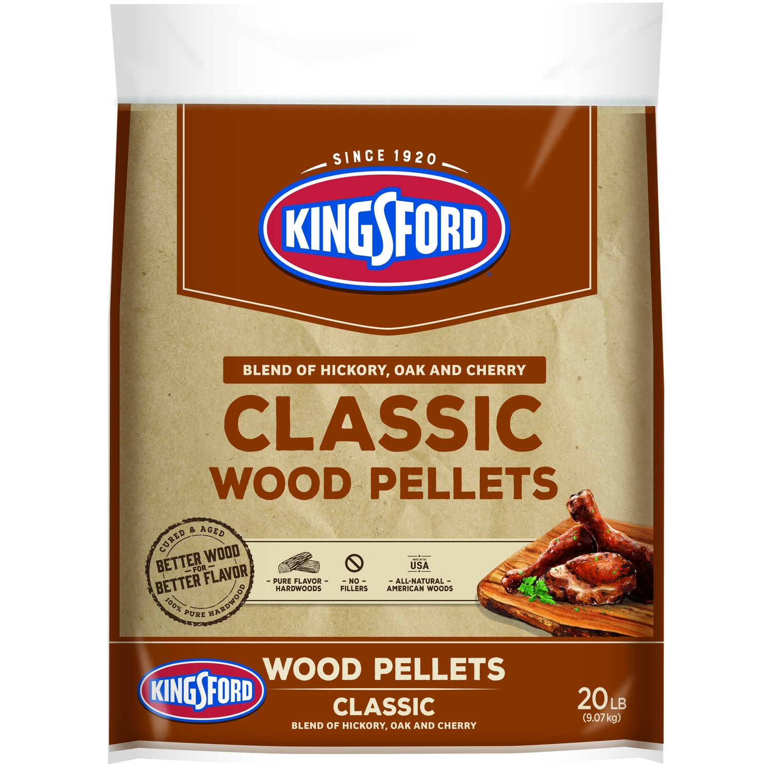 Kingsford Classic Wood Pellets All Natural Cherry/Hickory/Oak 20 lb