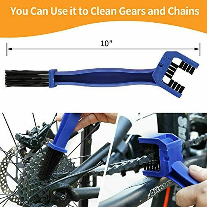 Newest Wholesale 11 PCS Bike chain cleaner Precision Bicycle Wash Cleaning Tool set Machine with Bucket Cycling Brushes Kit