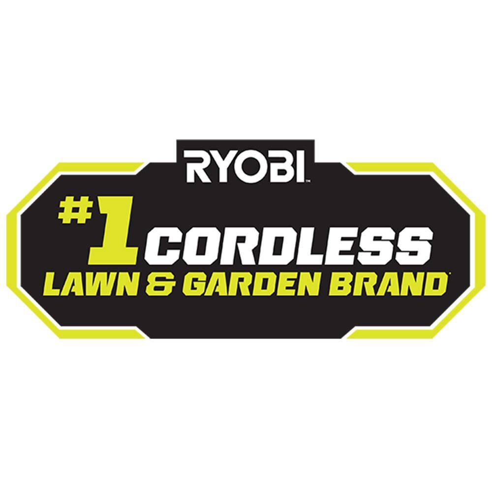 RYOBI ONE+ HP 18V Brushless Cordless Battery String Trimmer  Leaf Blower w Extra 3-Pack of Spools 4.0 Ah Battery  Charger P20121-AC