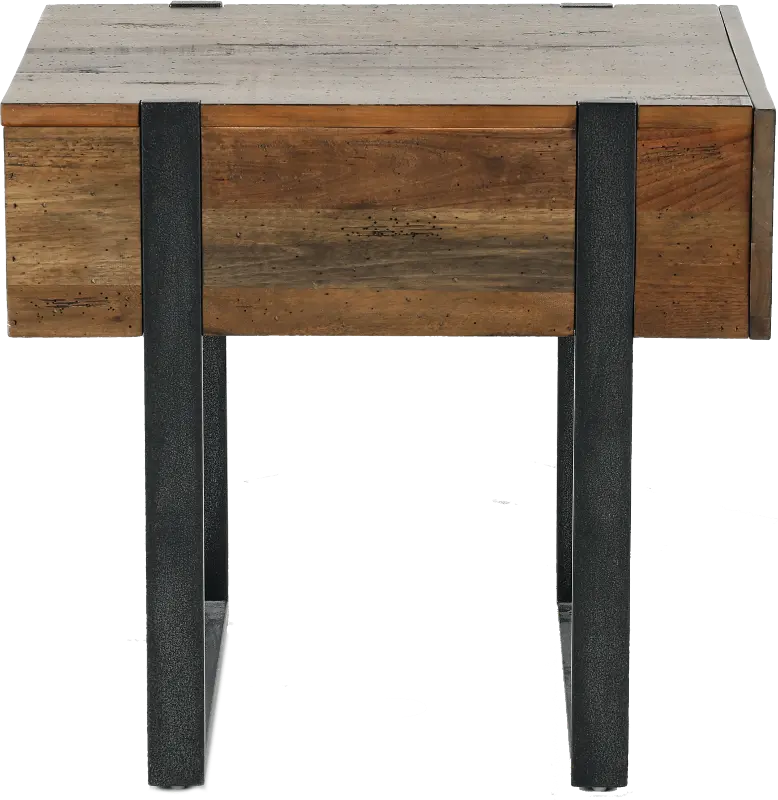 Prescott Rustic Honey Brown End Table