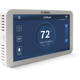 Bosch BCC100 Connected Control 7-Day Wi-Fi Internet 4-Stage Programmable Color Touchscreen Thermostat with Weather Access BCC-100