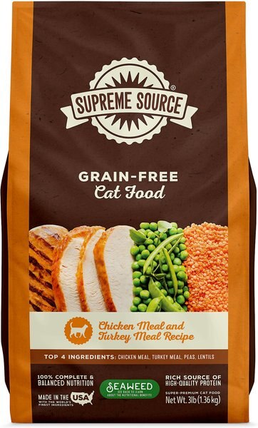 Supreme Source Chicken Meal and Turkey Meal Grain-Free Dry Cat Food