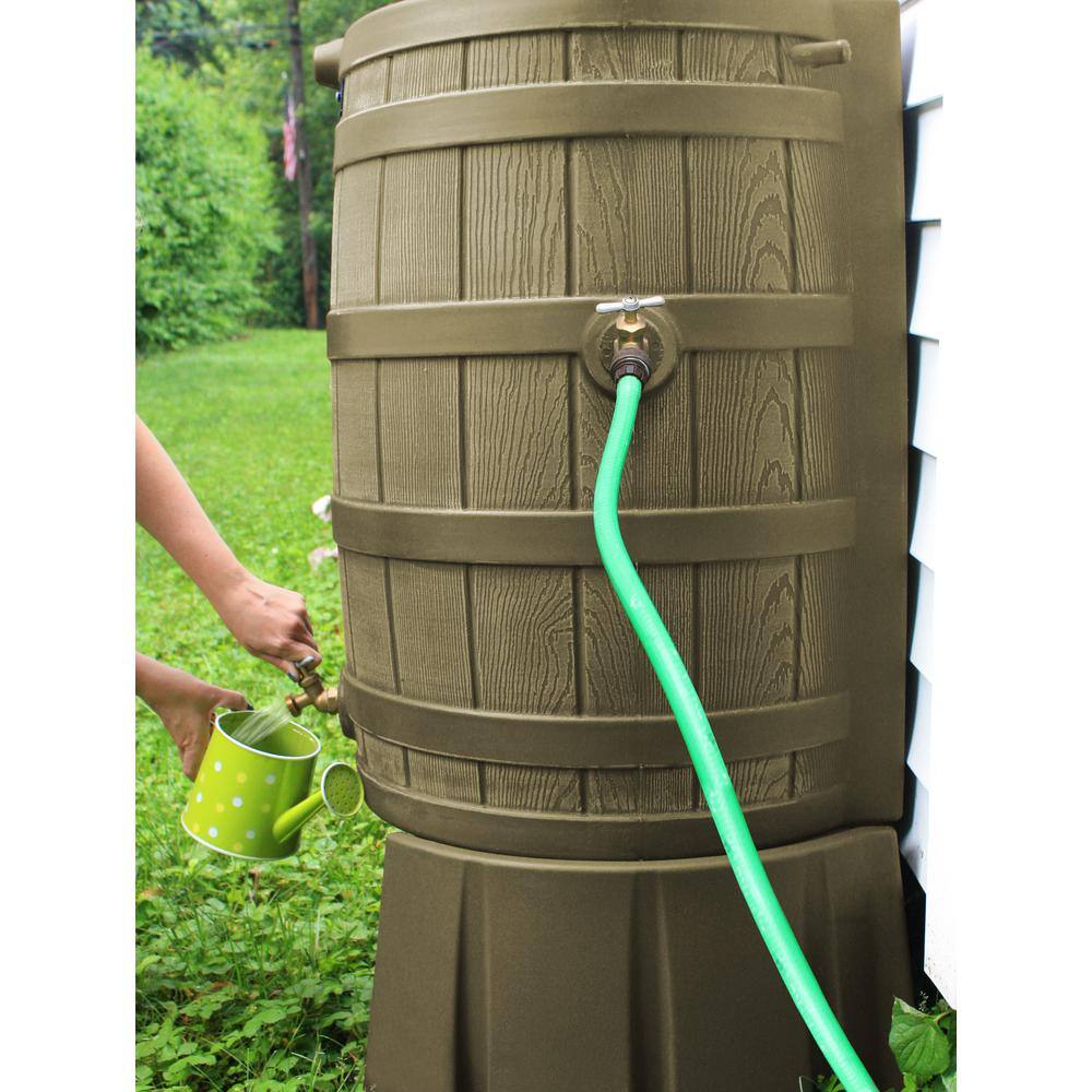 Good Ideas 50 Gal. Khaki Rain Barrel Stand RW50ST-KHA