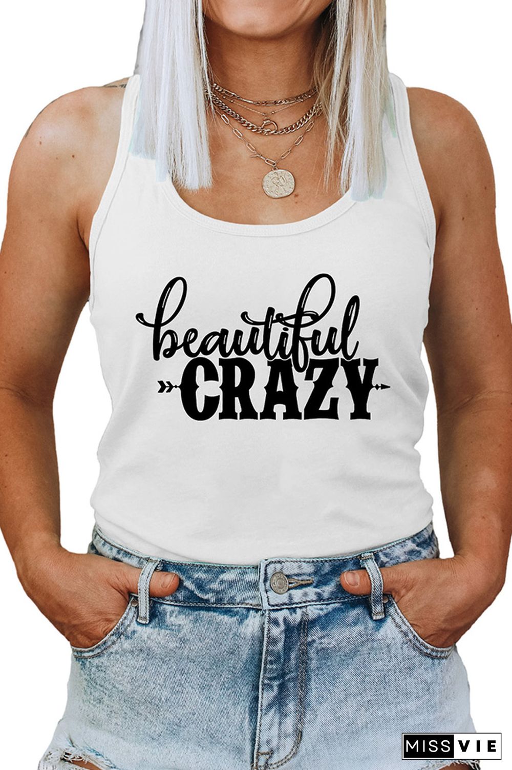 Beautiful Crazy Sleeveless Tank Top