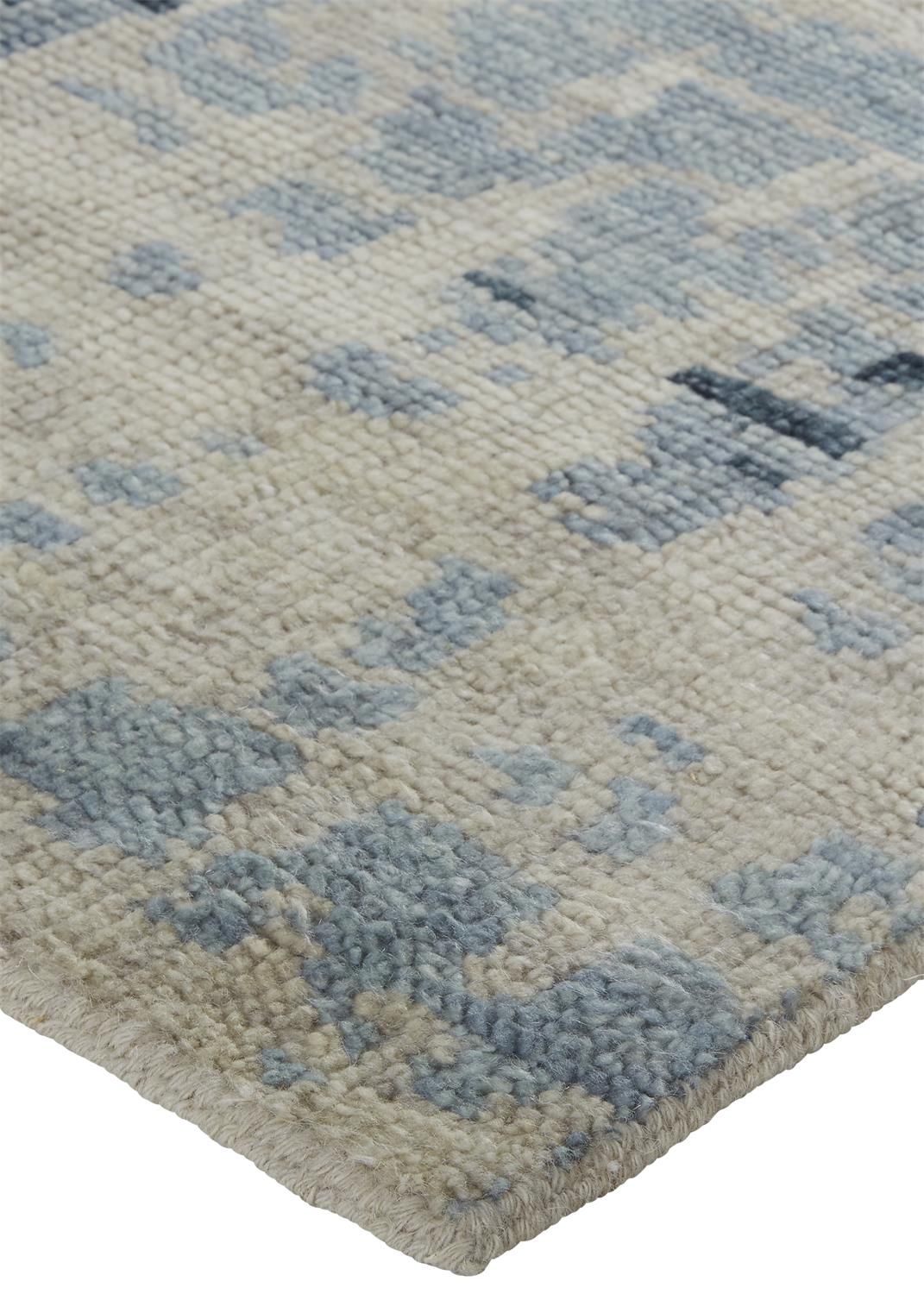 Scottsdale Hand Knotted Tan and Blue Rug by BD Fine