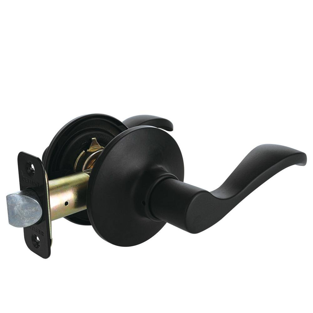 Defiant Naples Matte Black HallCloset Door Lever 32LYEX903B