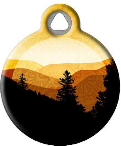 Dog Tag Art Golden Mountains Personalized Dog and Cat ID Tag