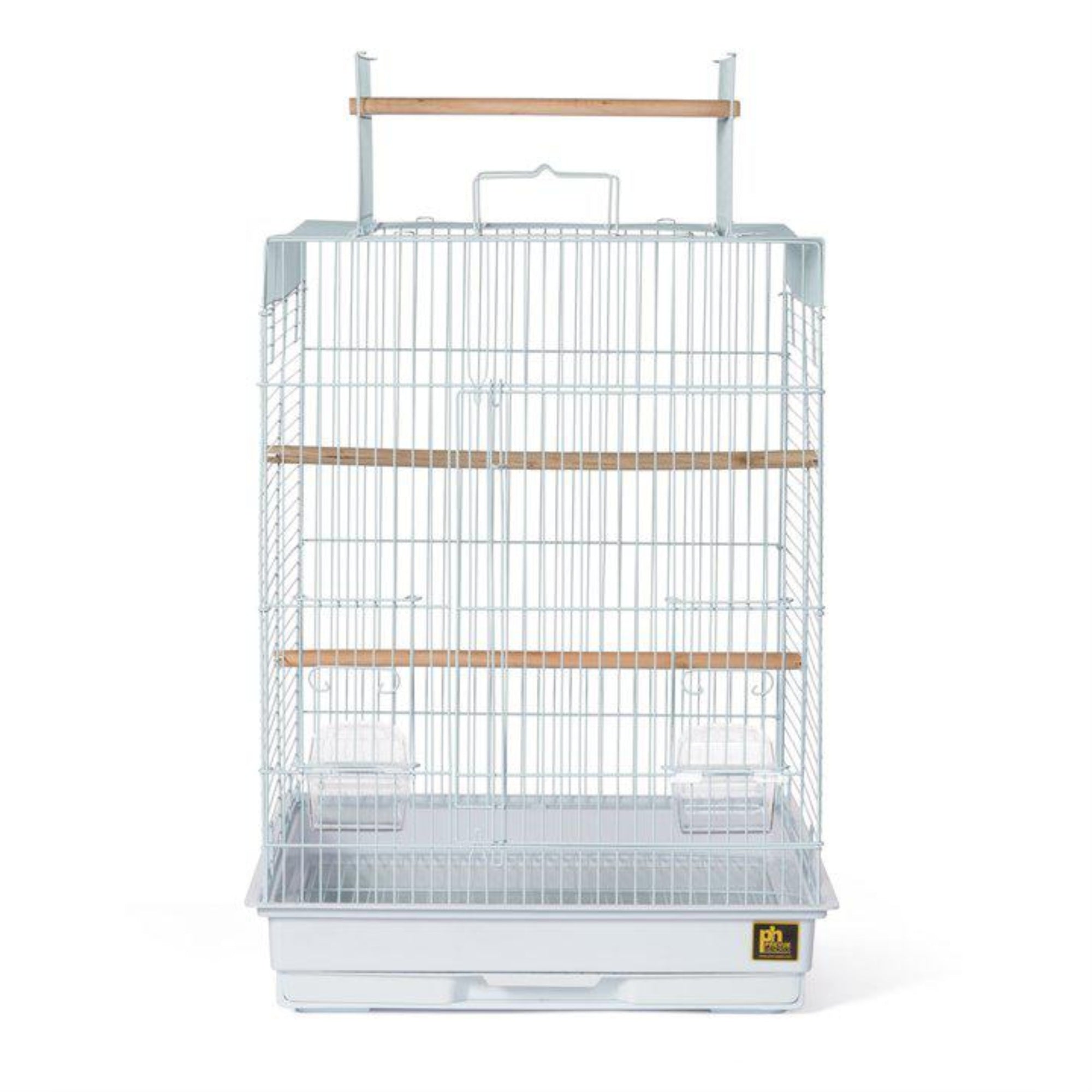 Cockatiel Playtop Bird Cage - White