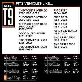 Budge Protector V 264 in. x 80 in. x 60 in. Size T9 Truck Cover 5LTF9