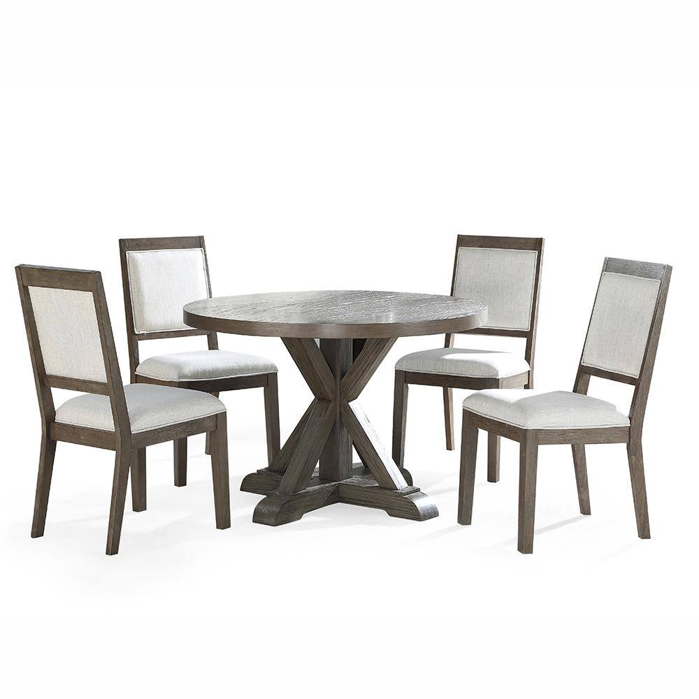 Steve Silver Molly Grey Round Dining Table MY4848T