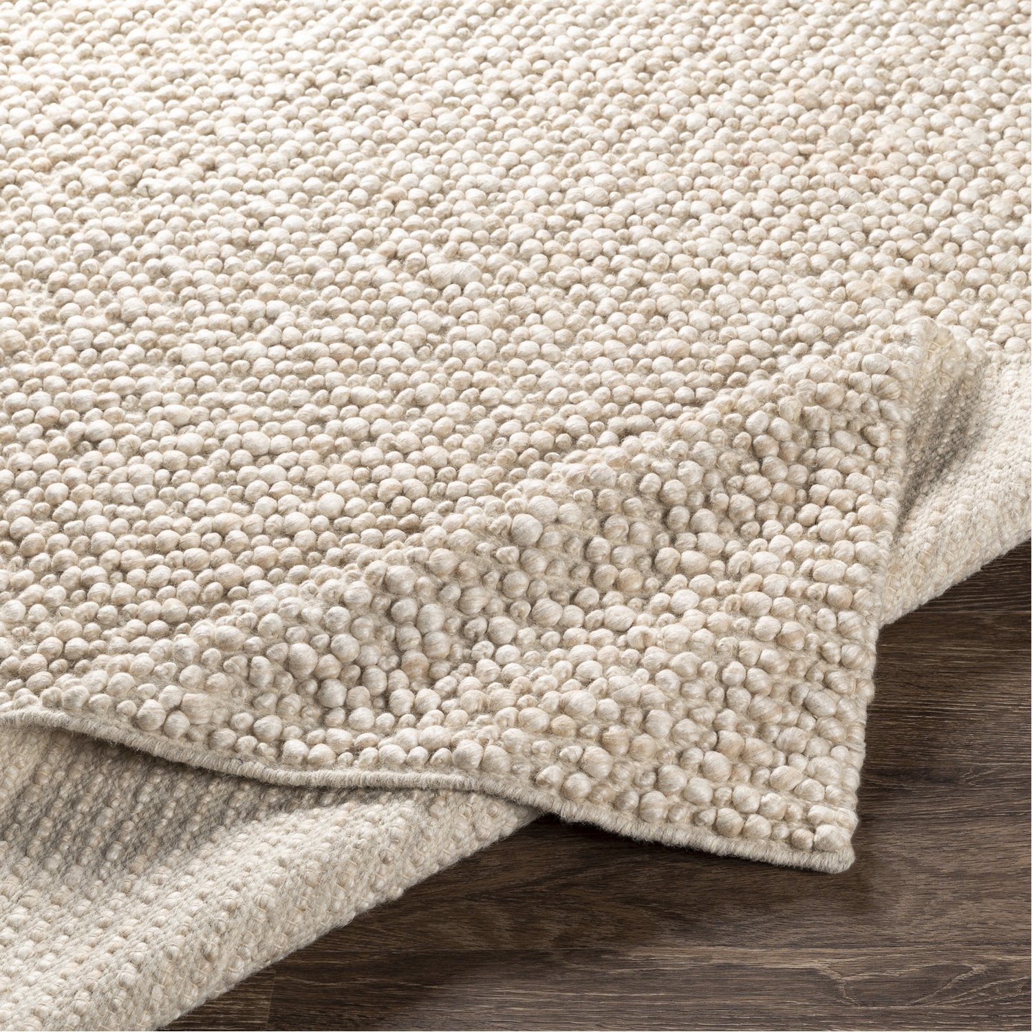 Como Hand Woven Rug in Khaki, Ivory