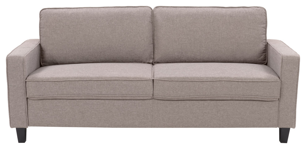 Georgia Fabric Upholstered Contemporary Three Seater Sofa   Transitional   Sofas   by CorLiving Distribution LLC  Houzz