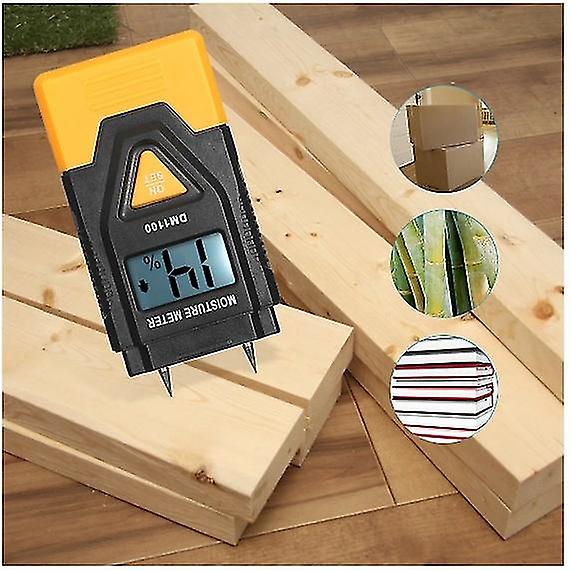 Led Concrete Humidity Meter 3in1 Digital Wood Cardboard Mixed Soil Moisture Meter Hygrometer Density Detector