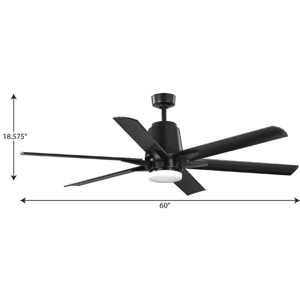 Progress Lighting Arlo 60 in. Black Ceiling Fan P250026-031-30