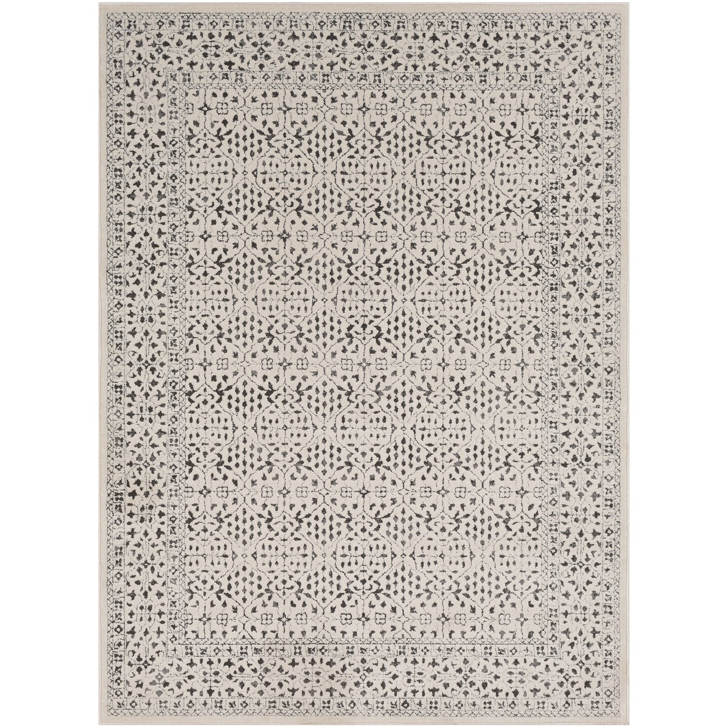 Bahar Rug in Medium Gray & Charcoal