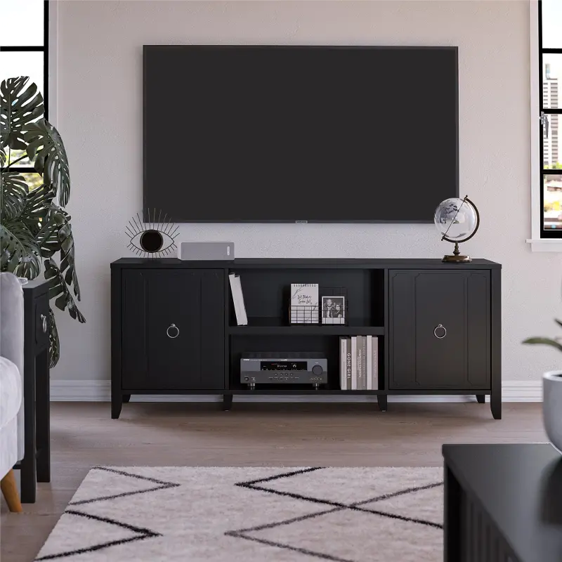 Majesty 60 Black TV Stand