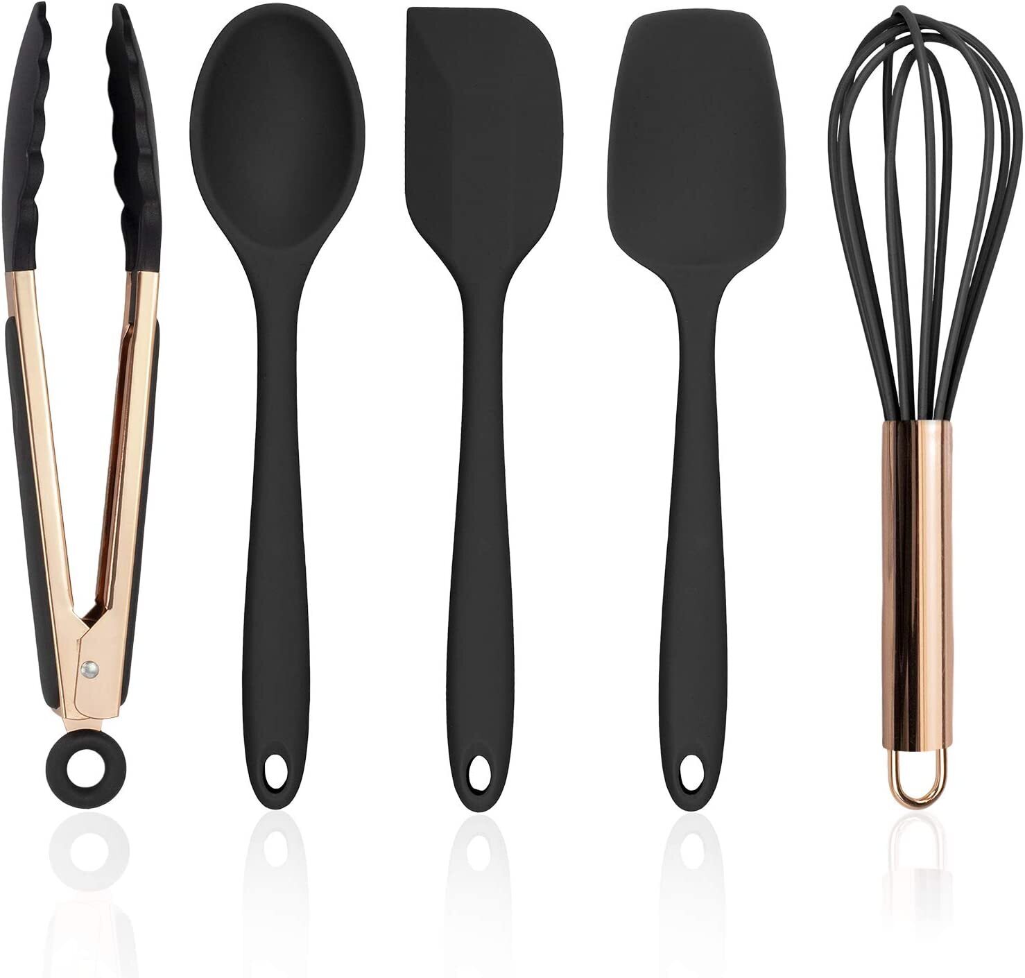 Silicone Cooking Utensils 5-Piece Kitchen Utensils Set