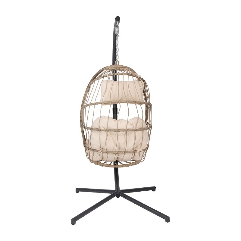 Flash Furniture Cleo Patio Hanging Egg Chair