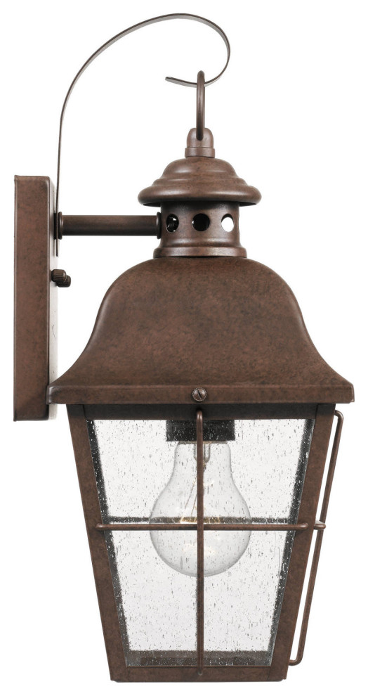 Roseto QZWS7718 Lea 1 Light 15 1/2 quotTall Outdoor Wall Sconce   Traditional   Outdoor Wall Lights And Sconces   by Buildcom  Houzz