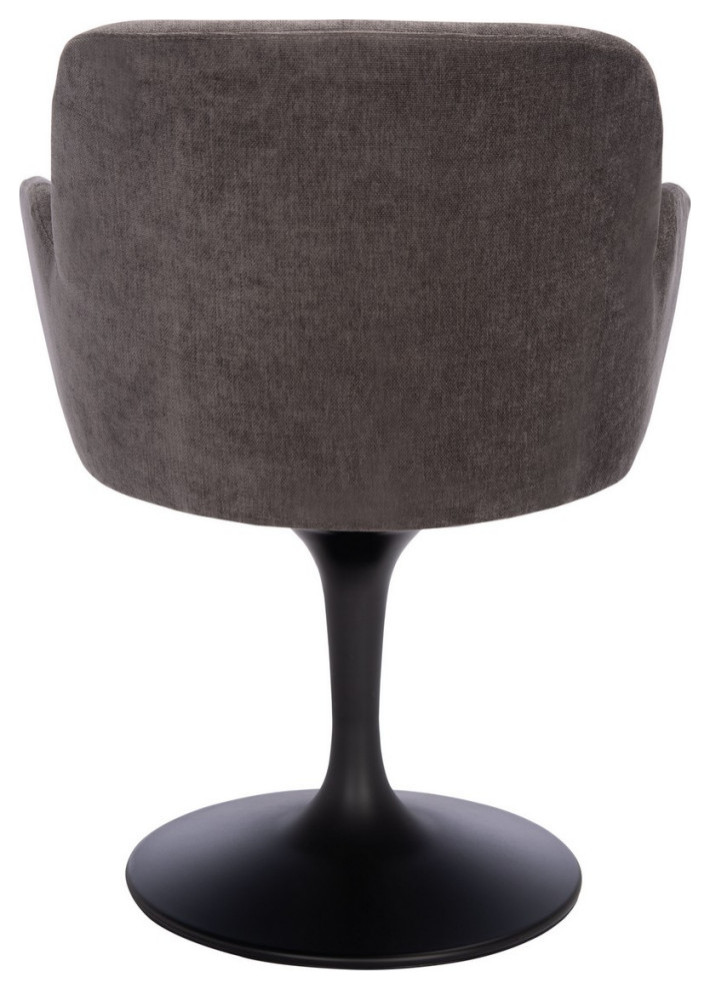 Wynter Pedastal Dining Chair Anthracite/Black Set of 2   Modern   Dining Chairs   by Virgil Stanis Design  Houzz