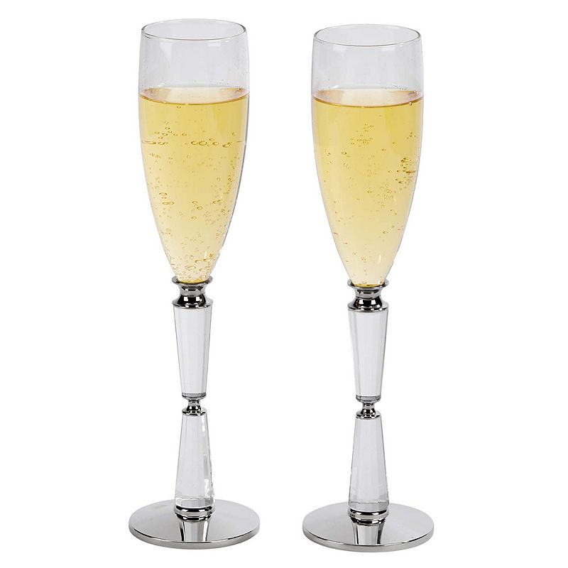 10.25 Facet Toasting Flutes