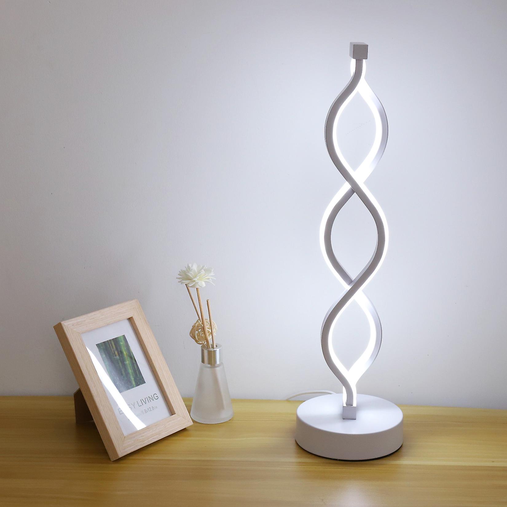 Spiral Led Desk Lamp Bedside Table Lamp Light Dimmable