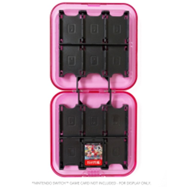 Unique Bargains  Switch Game Card Plastic Storage Protector Case Accessories 24 Pink