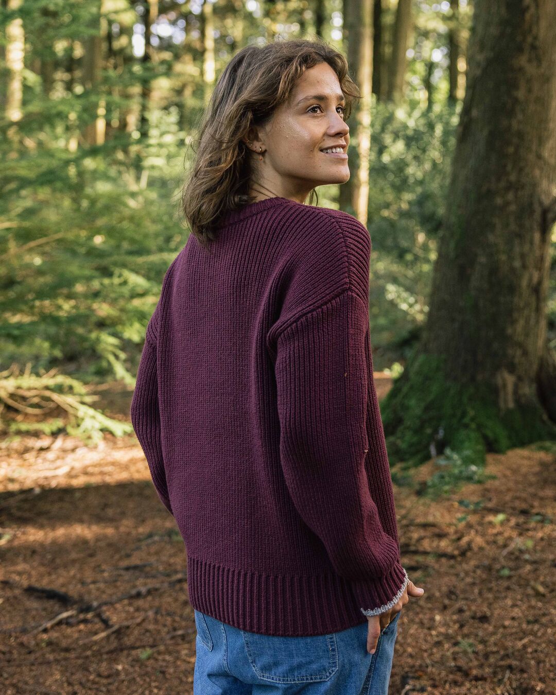 Gondwana Classic Knitted Jumper - Wine