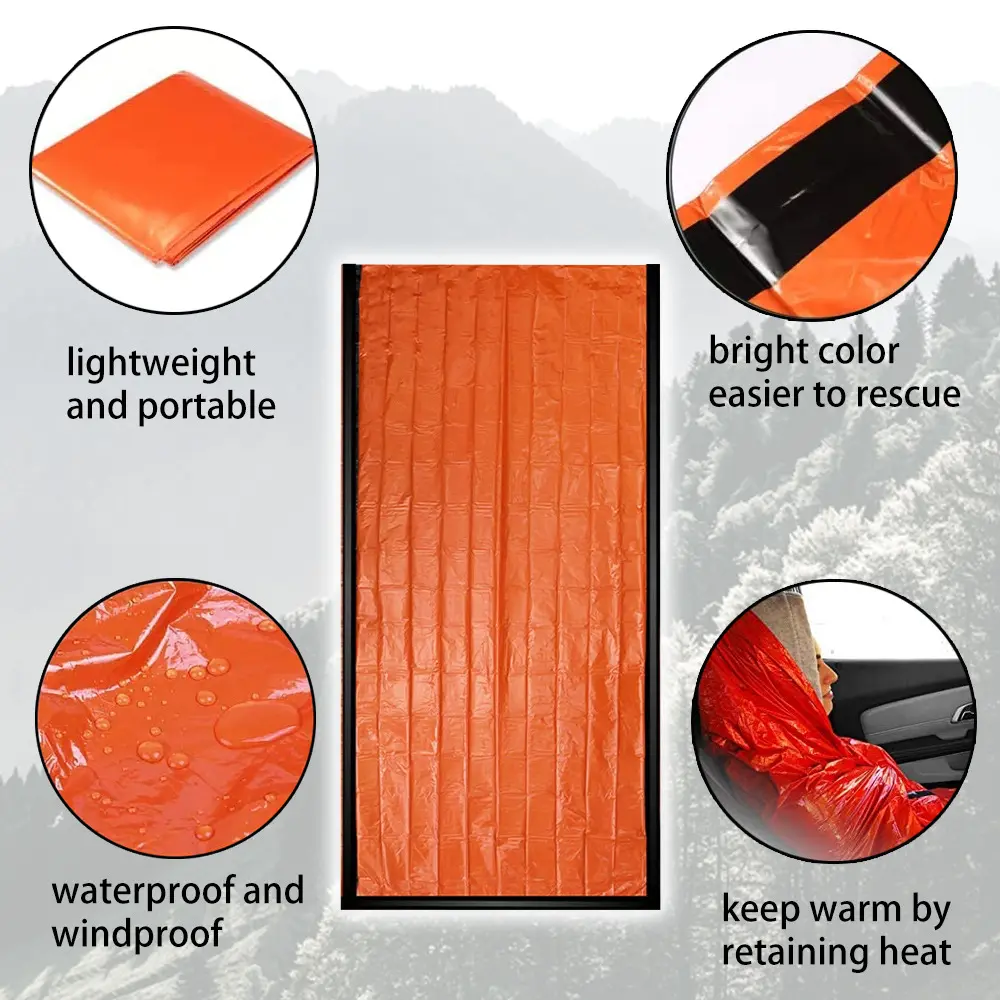 silver survive emergency sleeping bag for camping hiking
