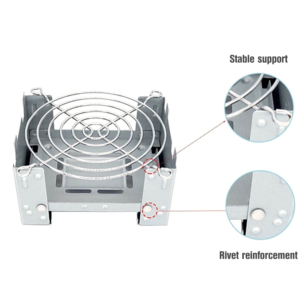 Festnight 3pcs Camping Cookware Mess Kit Stainless Steel Bowl Cup with Solidified and Rack for Outdoor Camping Hiking Ba