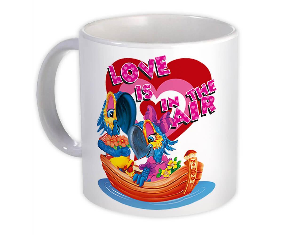 Gift Mug: Macaw Boat Love is in the air Parrot