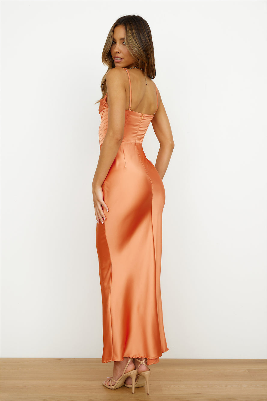 Show Off Girl Maxi Dress Orange