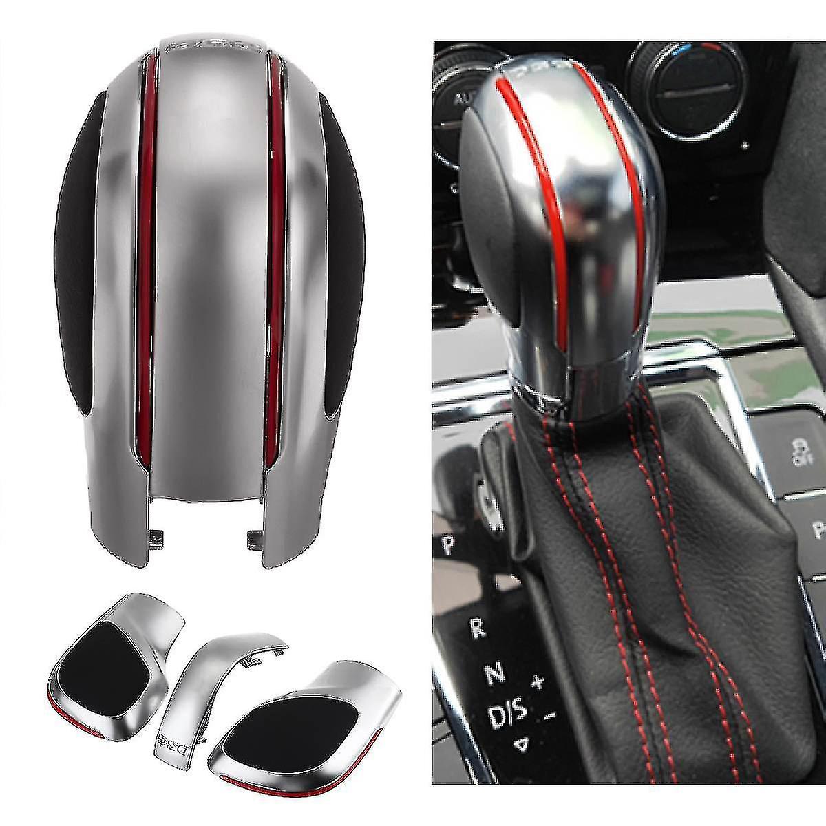 Red Dsg Gear Shift Knob Cover Lever Headball Cover For Golf Mk6 Mk7