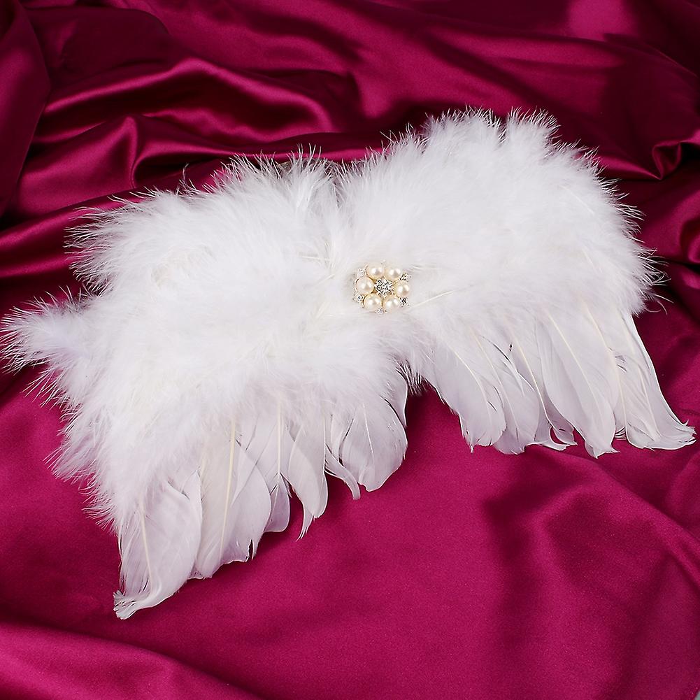 Newborn Photography Props Infant Angel Feather Wings Costume For Babies