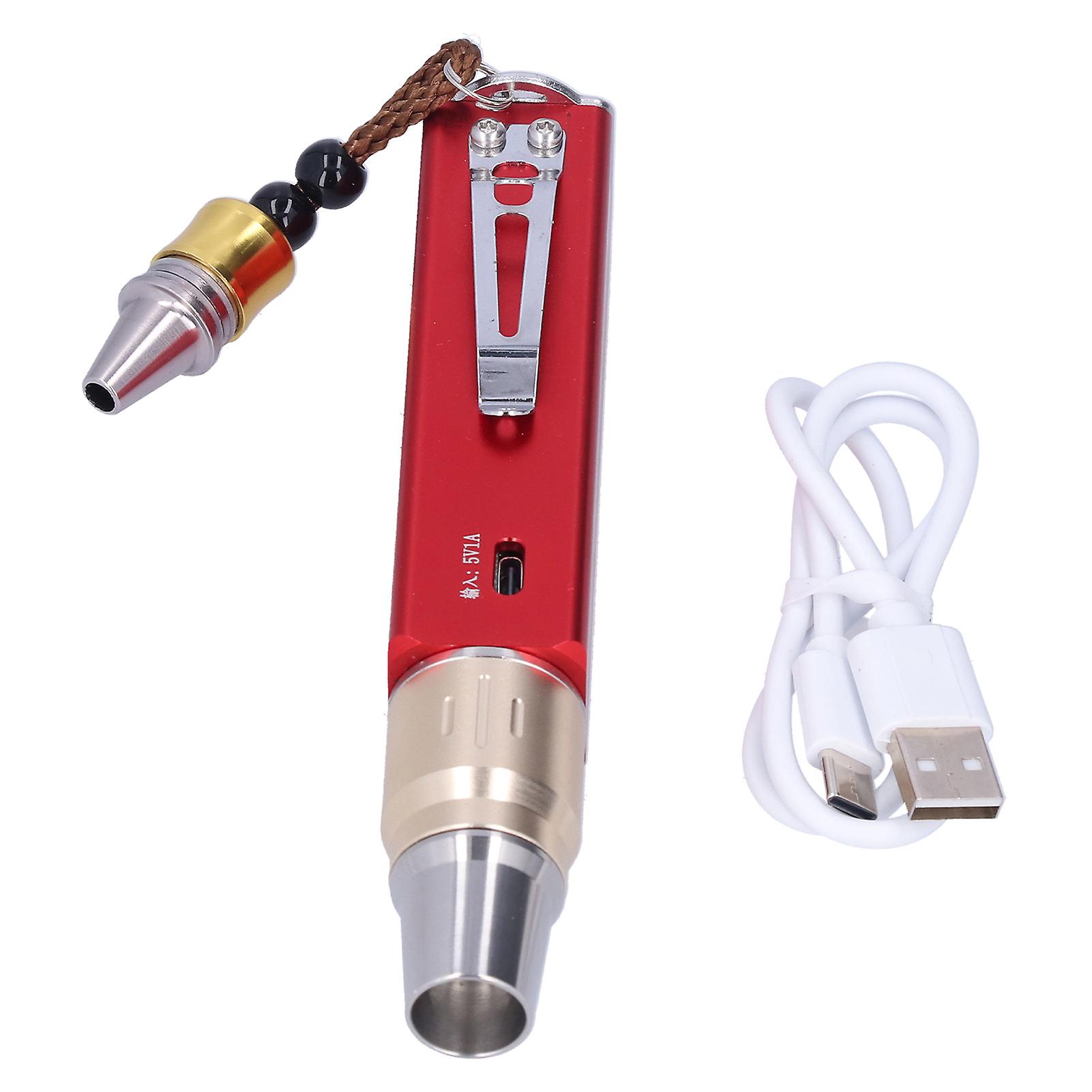 Led Flashlight 2 Light Mode Portable Usb Rechargeable Powerful Torch For Jewelry Appraisal