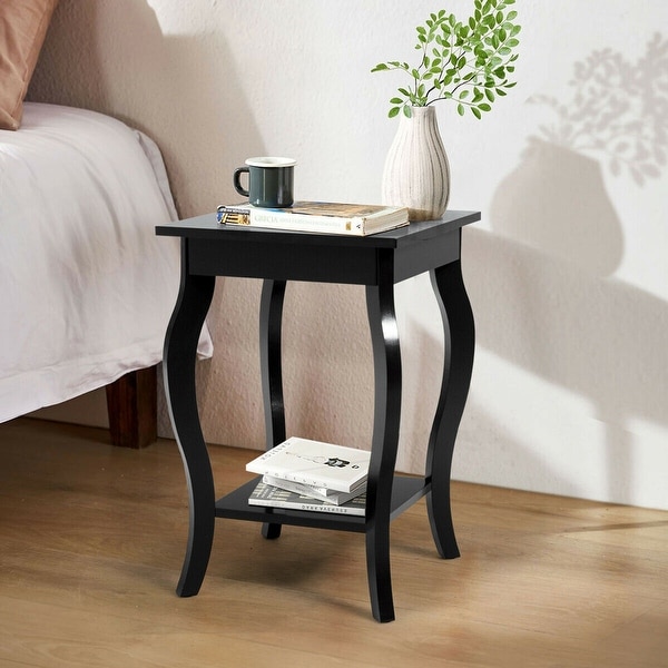 Gymax Accent Side Table Sofa End Table Nightstand Coffee Table w/ - See Details