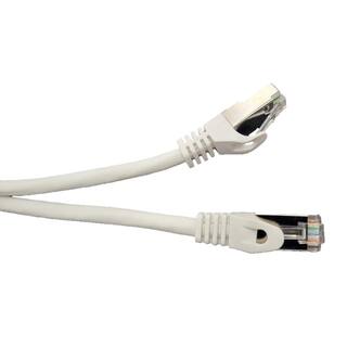 Micro Connectors Inc 200 ft. CAT6A Industrial Outdoor-Rated Shielded Ethernet 26AWG White-Cable Kit with Waterproof Coupler E09-200WOU-KT