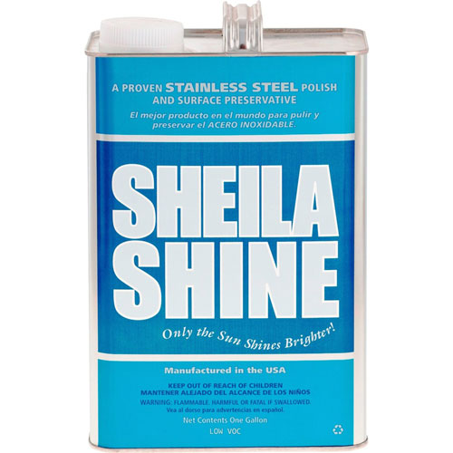 Sheila Shine Cleaner Polish - Liquid - 128 fl oz (4 quart) - 1 Each - Blue | White | SSISSCA128EA