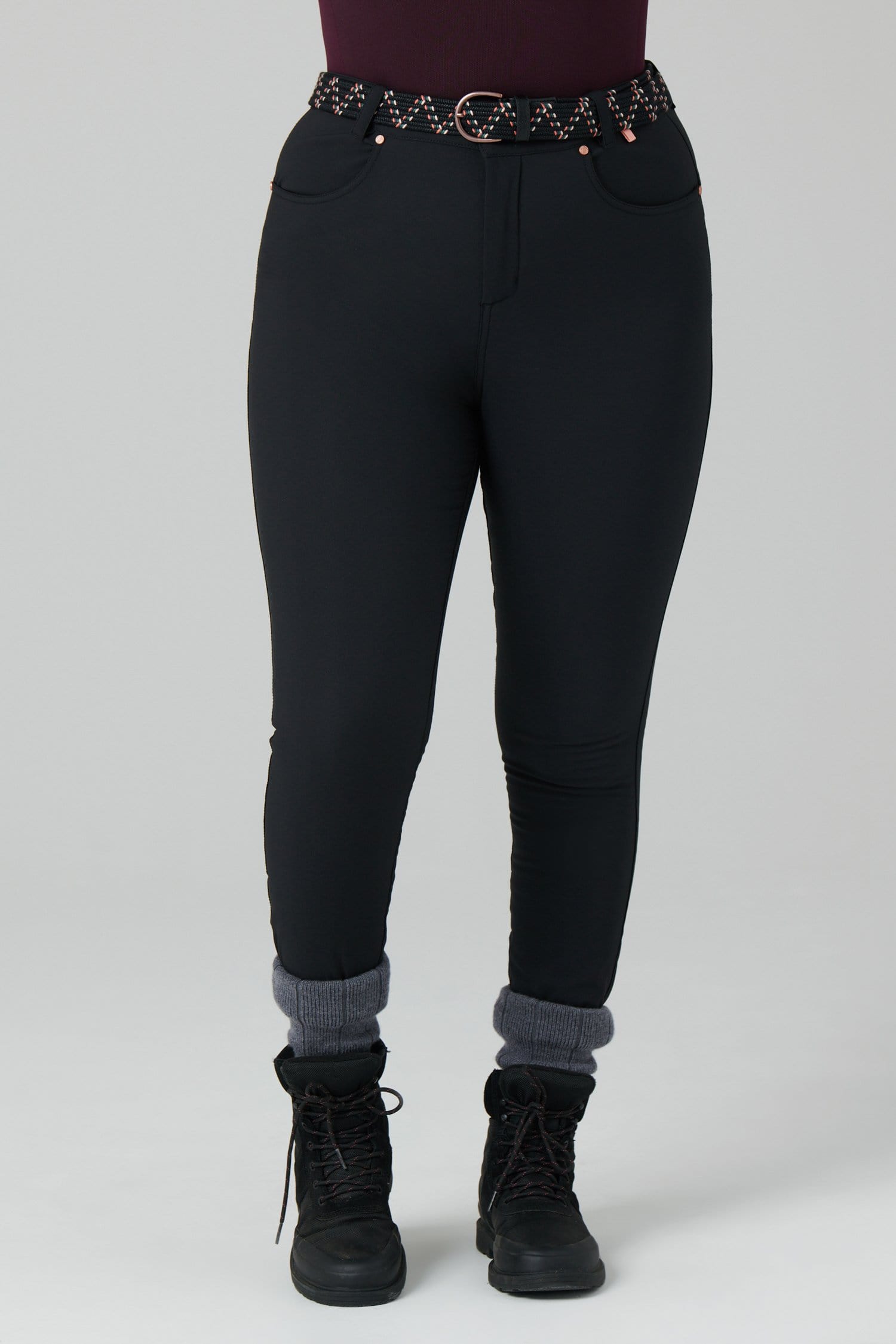 Thermal Skinny Outdoor Trousers - Black