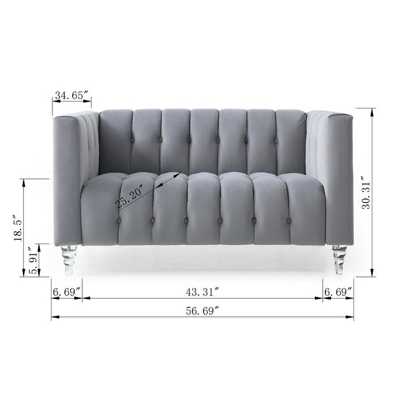 Modern and beautiful sofa with acrylic leg